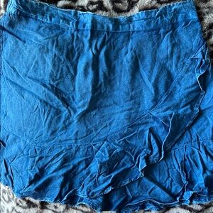 Blue Ruffled Skirt